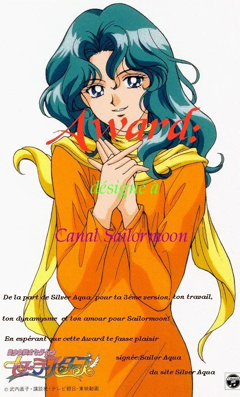 Certificat offert à Sailor Moon Canal