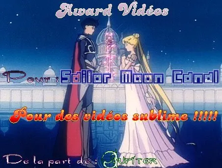 Certificat offert à Sailor Moon Canal